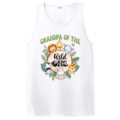 Grandpa Of The Wild One 1st Birthday Safari Family Matching PosiCharge Competitor Tank