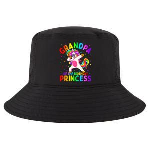 Grandpa of the Birthday Princess Dabbing Unicorn Cool Comfort Performance Bucket Hat