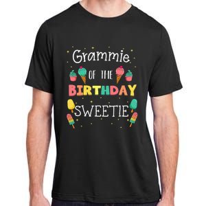 Grammie Of The Birthday Sweetie Ice Cream Bday Party Grandma Adult ChromaSoft Performance T-Shirt