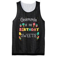 Grammie Of The Birthday Sweetie Ice Cream Bday Party Grandma Mesh Reversible Basketball Jersey Tank