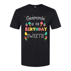 Grammie Of The Birthday Sweetie Ice Cream Bday Party Grandma Softstyle CVC T-Shirt