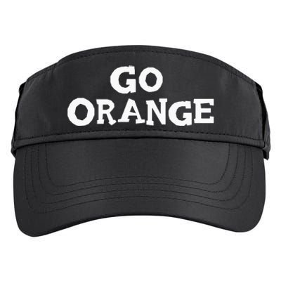 Go ORANGE Team Spirit Gear Color War Oranges Wins the Game Adult Drive Performance Visor