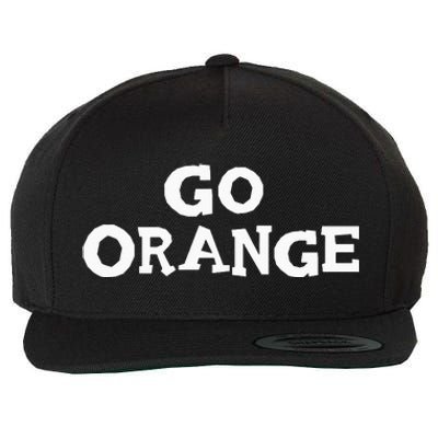 Go ORANGE Team Spirit Gear Color War Oranges Wins the Game Wool Snapback Cap