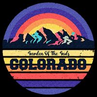 Garden Of The Gods Souvenir Colorado Mountain National Park Button