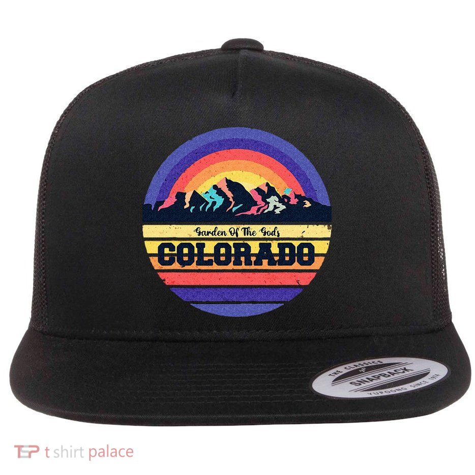 Garden Of The Gods Souvenir Colorado Mountain National Park Flatbill Hat