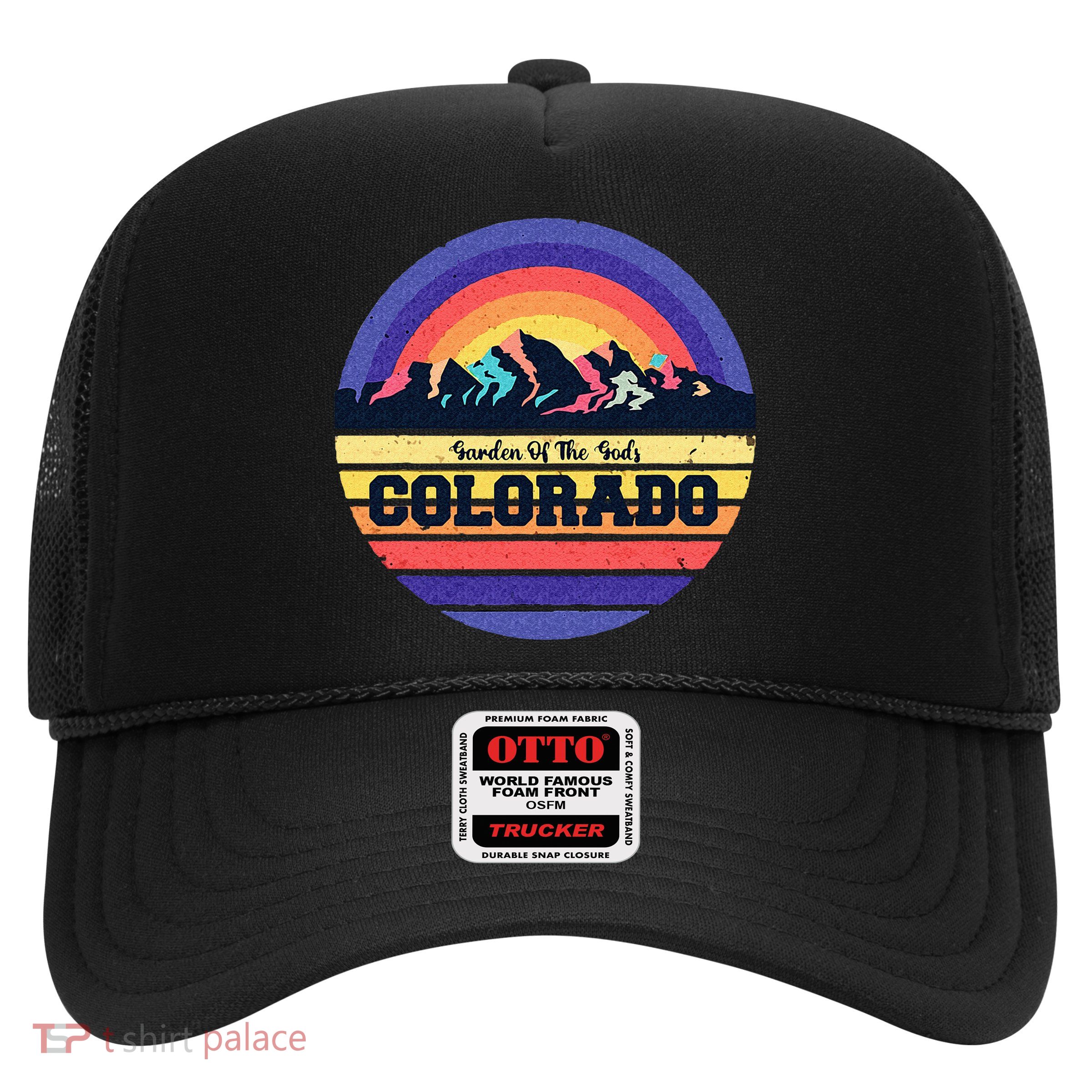 Garden Of The Gods Souvenir Colorado Mountain National Park Trucker Hat