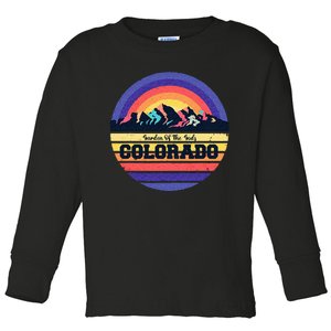 Garden Of The Gods Souvenir Colorado Mountain National Park Toddler Long Sleeve Shirt