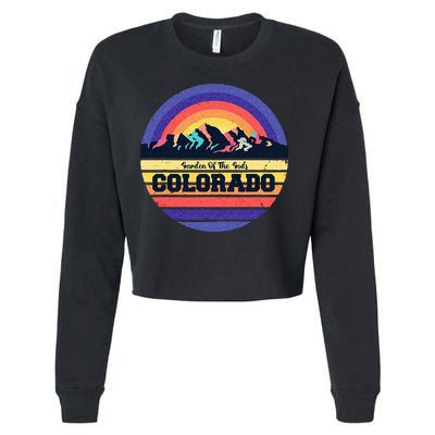 Garden Of The Gods Souvenir Colorado Mountain National Park Cropped Pullover Crew