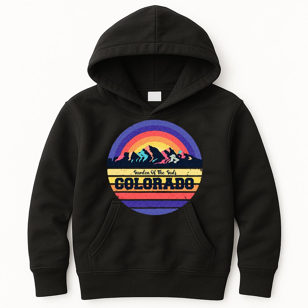Garden Of The Gods Souvenir Colorado Mountain National Park Kids Hoodie
