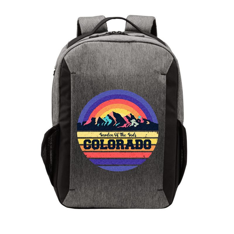 Garden Of The Gods Souvenir Colorado Mountain National Park Vector Backpack