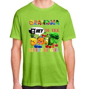 Grandma Of The Birthday Family Fruit Birthday Hey Bear Adult ChromaSoft Performance T-Shirt