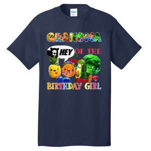 Grandma Of The Birthday Family Fruit Birthday Hey Bear Tall T-Shirt