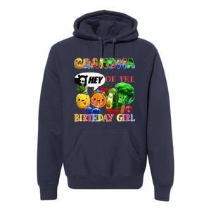 Grandma Of The Birthday Family Fruit Birthday Hey Bear Premium Hoodie