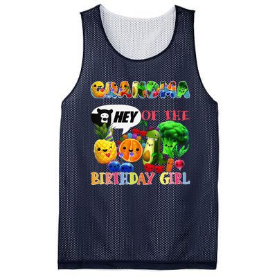 Grandma Of The Birthday Family Fruit Birthday Hey Bear Mesh Reversible Basketball Jersey Tank