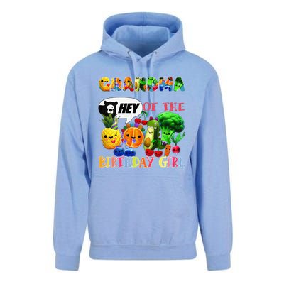 Grandma Of The Birthday Family Fruit Birthday Hey Bear Unisex Surf Hoodie