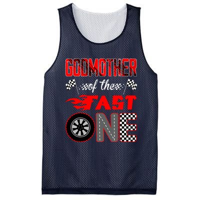 Godmother Of The Fast One First Birthday Racing Car Family Mesh Reversible Basketball Jersey Tank