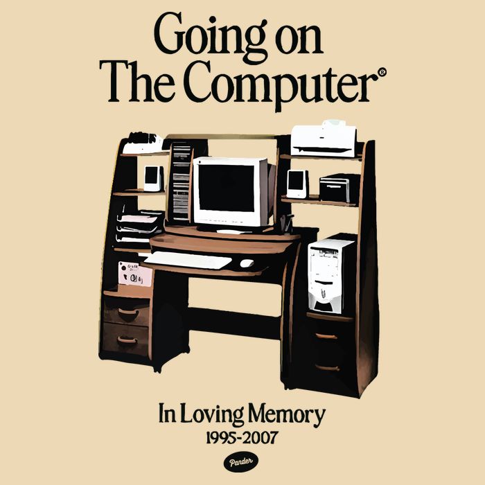 Going On The Computer In Loving Memory 1995 2007 V-Neck T-Shirt