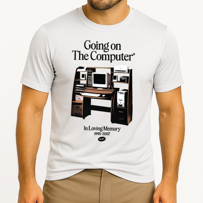 Going On The Computer In Loving Memory 1995 2007 Cooling Performance Crew T-Shirt