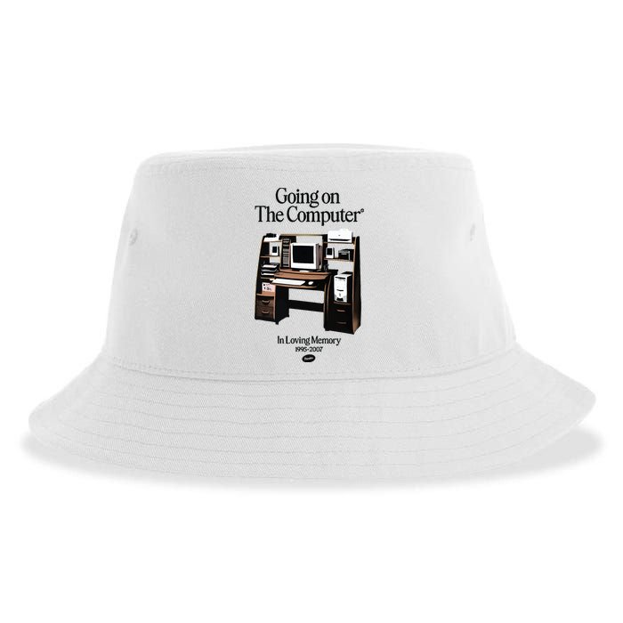 Going On The Computer In Loving Memory 1995 2007 Sustainable Bucket Hat