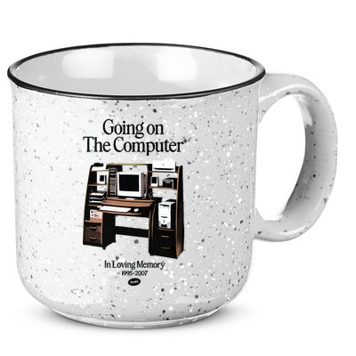 Going On The Computer In Loving Memory 1995 2007 15oz Campfire Ceramic Mug