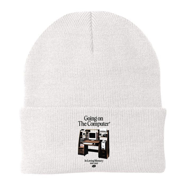 Going On The Computer In Loving Memory 1995 2007 Knit Cap Winter Beanie