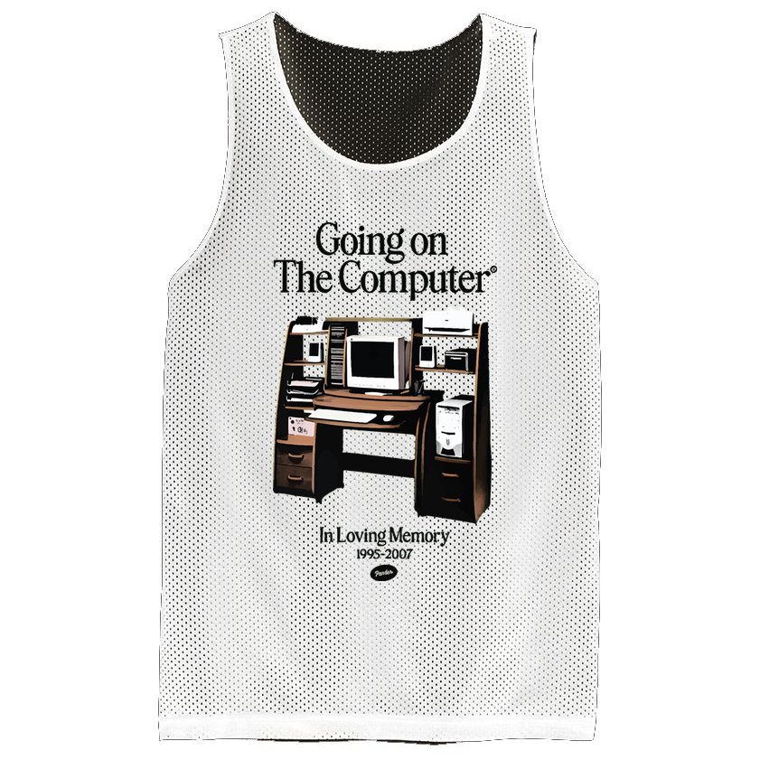 Going On The Computer In Loving Memory 1995 2007 Mesh Reversible Basketball Jersey Tank