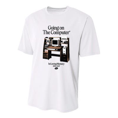 Going On The Computer In Loving Memory 1995 2007 Youth Performance Sprint T-Shirt