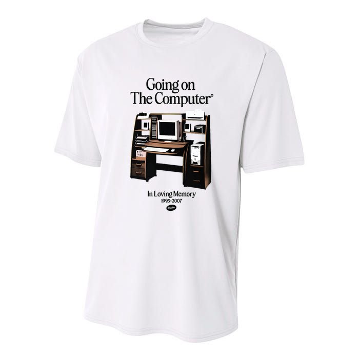 Going On The Computer In Loving Memory 1995 2007 Youth Performance Sprint T-Shirt