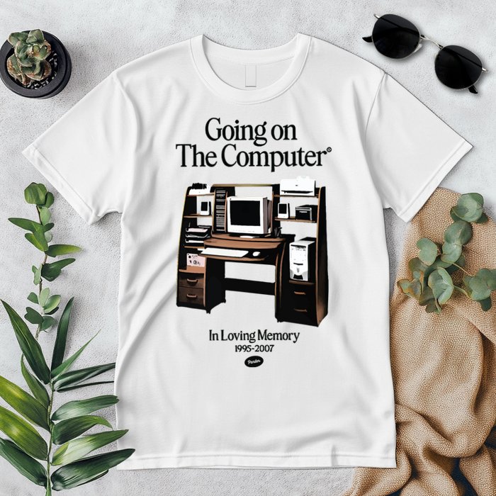 Going On The Computer In Loving Memory 1995 2007 Premium T-Shirt