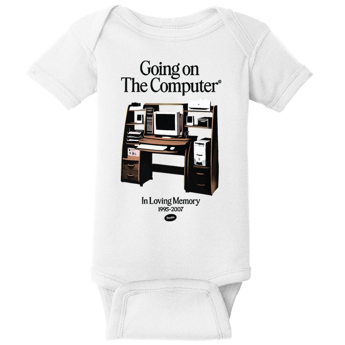 Going On The Computer In Loving Memory 1995 2007 Baby Bodysuit