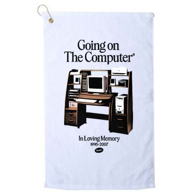 Going On The Computer In Loving Memory 1995 2007 Golf Towel