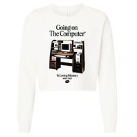 Going On The Computer In Loving Memory 1995 2007 Cropped Pullover Crew
