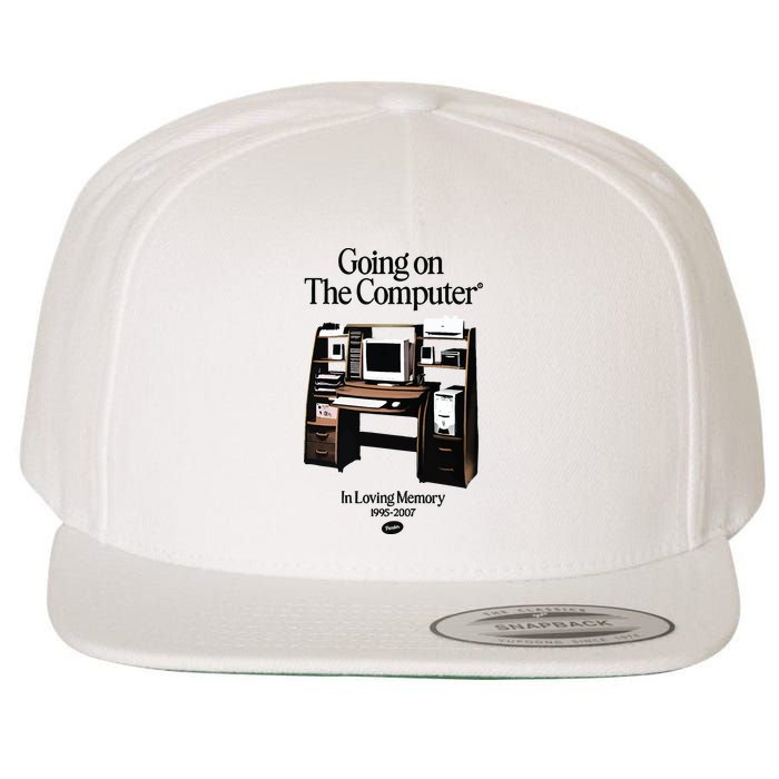 Going On The Computer In Loving Memory 1995 2007 Wool Snapback Cap