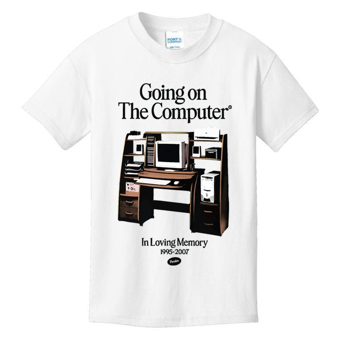 Going On The Computer In Loving Memory 1995 2007 Kids T-Shirt