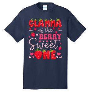 Glamma Of The Berry Sweet One Strawberry 1st Birthday Girl Tall T-Shirt