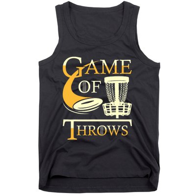 Game of Throws - Disc Golf Player Flying Disc Golfer Tank Top