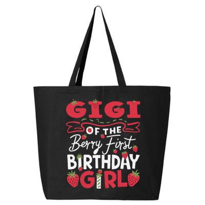 Gigi Of The Berry First Birthday Girl Strawberry Grandma 25L Jumbo Tote