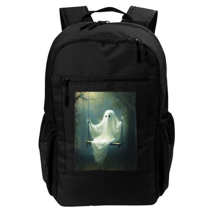 Ghost On The Swing Spooky Gothic Dark Academia Halloween Backpack