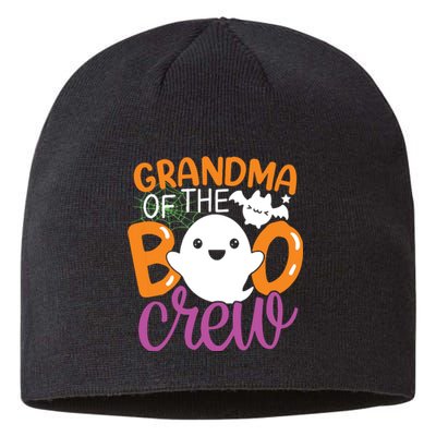 Grandma Of The Boo Crew Halloween Family Matching Sustainable Beanie