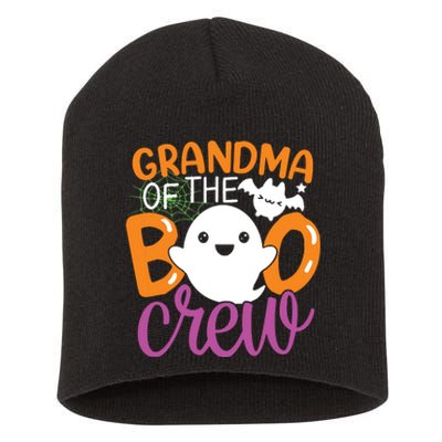 Grandma Of The Boo Crew Halloween Family Matching Short Acrylic Beanie