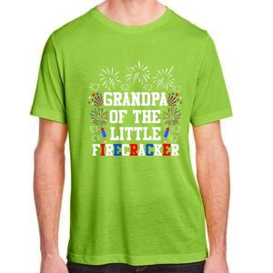 Grandpa Of The Little Firecracker Gift 4th Of July Birthday Gift Adult ChromaSoft Performance T-Shirt