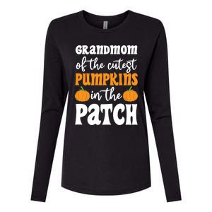 Grandmom Of The Cutest Pumpkins In The Patch Halloween Gift Womens Cotton Relaxed Long Sleeve T-Shirt