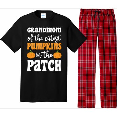 Grandmom Of The Cutest Pumpkins In The Patch Halloween Gift Pajama Set