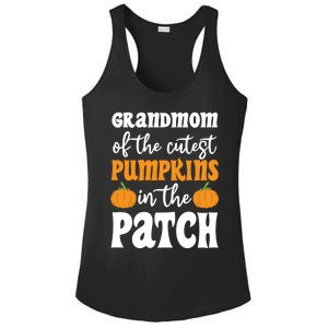 Grandmom Of The Cutest Pumpkins In The Patch Halloween Gift Ladies PosiCharge Competitor Racerback Tank