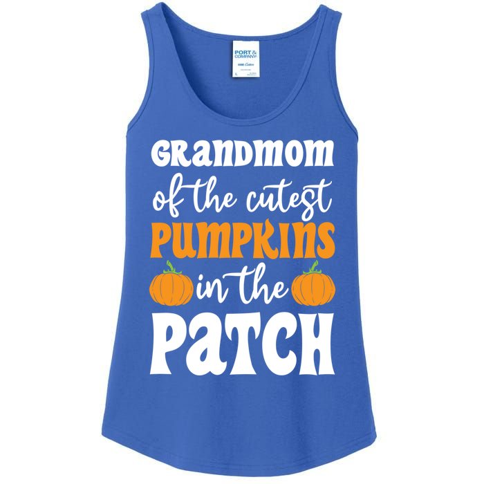 Grandmom Of The Cutest Pumpkins In The Patch Halloween Gift Ladies Essential Tank