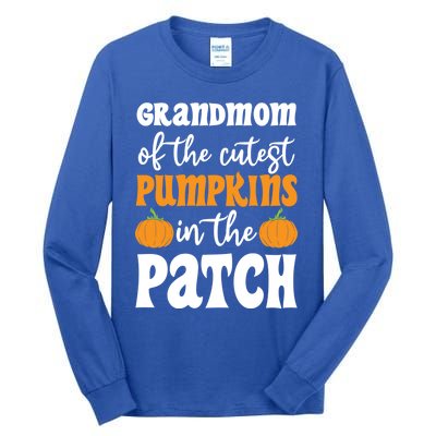 Grandmom Of The Cutest Pumpkins In The Patch Halloween Gift Tall Long Sleeve T-Shirt