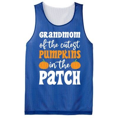 Grandmom Of The Cutest Pumpkins In The Patch Halloween Gift Mesh Reversible Basketball Jersey Tank