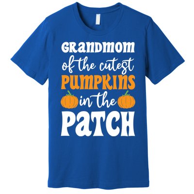 Grandmom Of The Cutest Pumpkins In The Patch Halloween Gift Premium T-Shirt