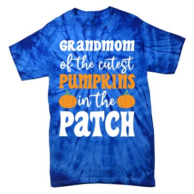 Grandmom Of The Cutest Pumpkins In The Patch Halloween Gift Tie-Dye T-Shirt