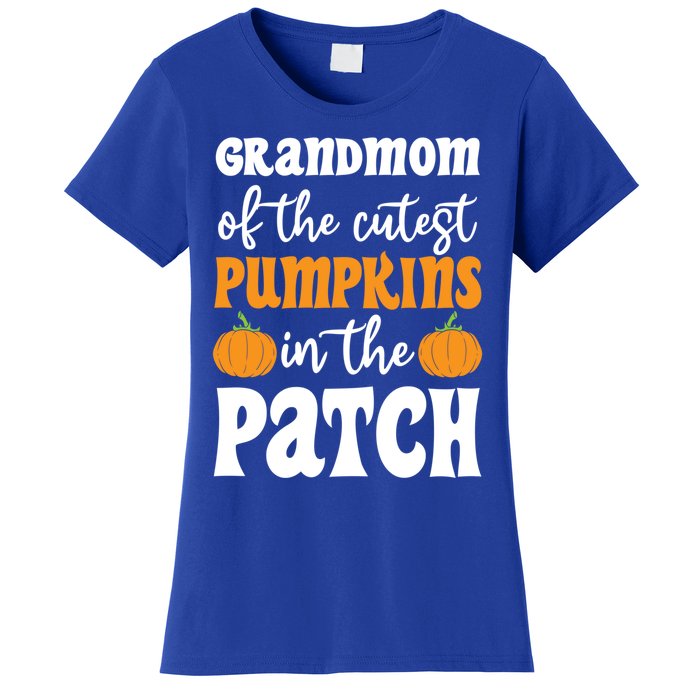 Grandmom Of The Cutest Pumpkins In The Patch Halloween Gift Women's T-Shirt